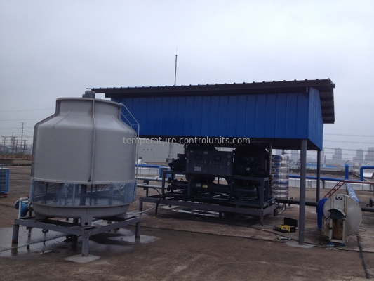 Energy Saving Water Cooled Screw Chiller AC-330WS For Extruder